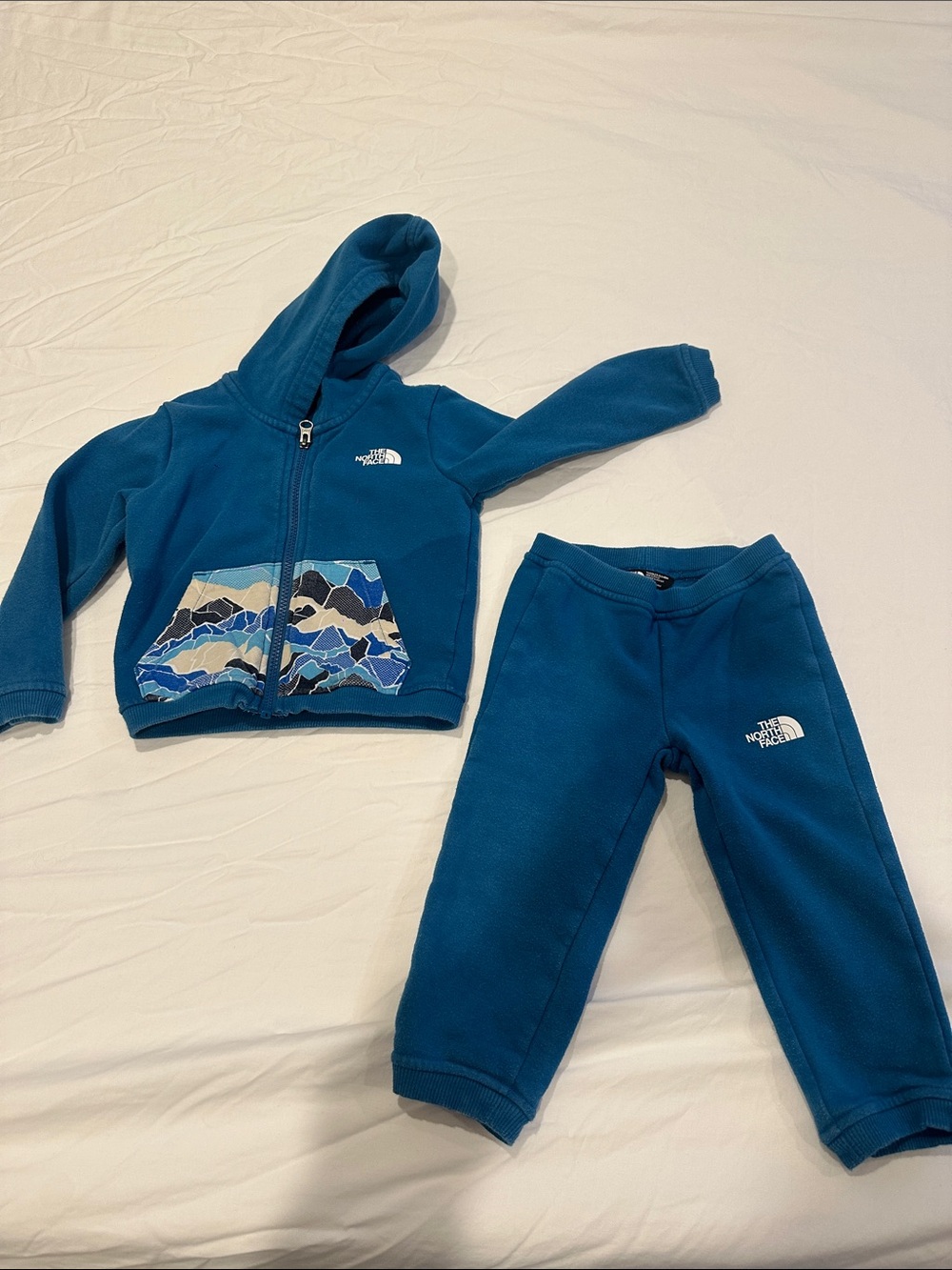 The North Face Kids Teal Blue Fleece Joggers